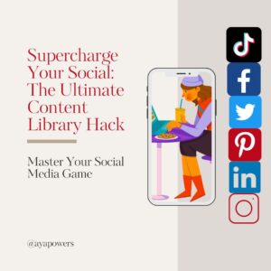 Aya Lacuarta supercharge your social use ultimate content library hack; ugc creator philippines, smm 